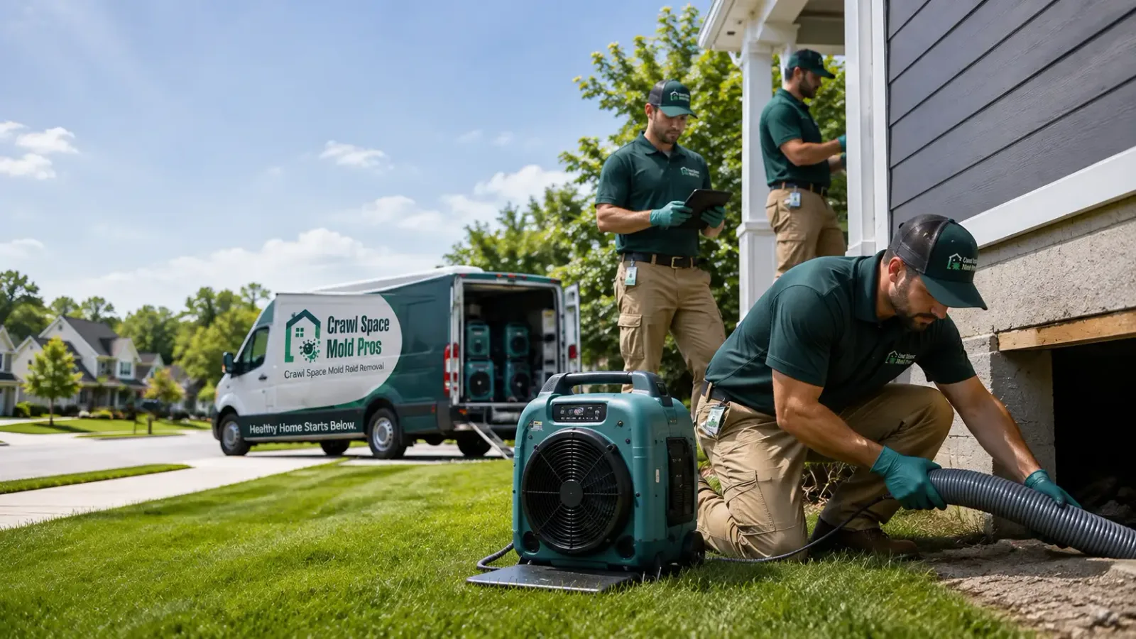 Crawl Space Mold Removal in Edwardsville, KS